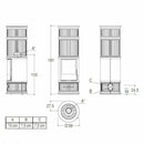 Piazzetta E929 C-H BCS stufa a legna 7,8 kW con bocchetta frontale