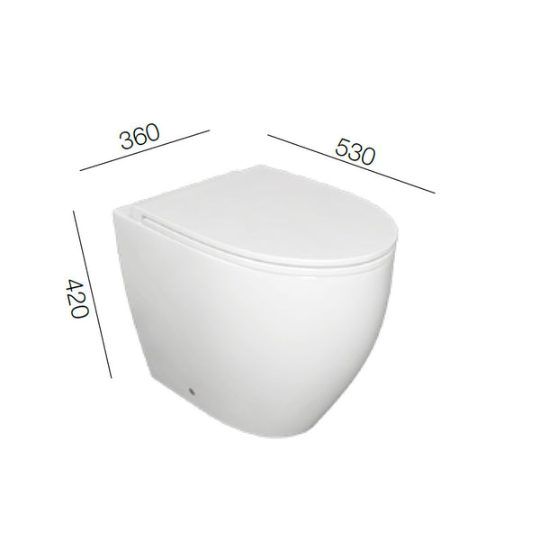 Sedile slim soft close Bull CWBLRF SDR Ceramiche bianco lucido