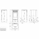 Superior Sabrina stufa a pellet 10,2 KW