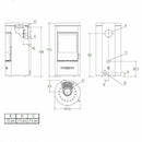 Piazzetta E929 M stufa a legna 7,9 kW