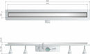 OMP Nanoflow canalina per doccia a pavimento 800 mm x DN50