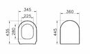Vitra Integra sedile compatibile con S50 - bianco