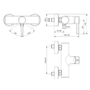 Miscelatore doccia Ceraline BC200AA Ideal Standard senza doccetta e flessibile