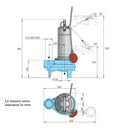 Pompa sommergibile GQSM 50-9 Calpeda monofase 0,75 kW