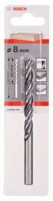 Bosch punta elicoidale per legno 8 x 75 x 117 mm, diametro 8 mm