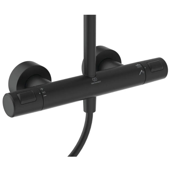 Colonna doccia Ceratherm T25+ A7210XG Ideal Standard con termostatico nero seta opaco