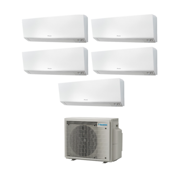 Daikin climatizzatore Pentasplit Perfera 9.000 + 9.000 + 12.000 + 12.000 + 12.000 BTU 5MXM90A con 2 FTXM25R e 3 FTXM35R