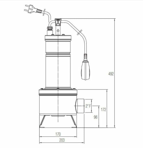 Dab Feka VS 550 M-A pompa sommergibile acque sporche 0,55 kW 60219347H