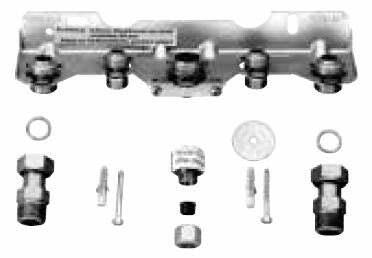 Bosch-Junkers piastra d'installazione completa di raccordi - Accessorio 492
