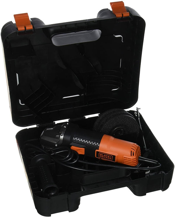 Black & Decker smerigliatrice angolare 900W - 115 mm in valigetta