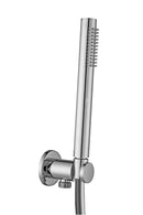 Paffoni set doccia incasso tondo ZDUP094CRAG, finitura cromo flessibile PVC argento