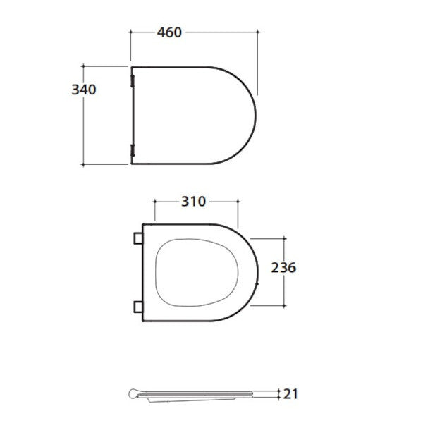Sedile MODE ME019BI Ceramica Globo con chiusura tradizionale bianco