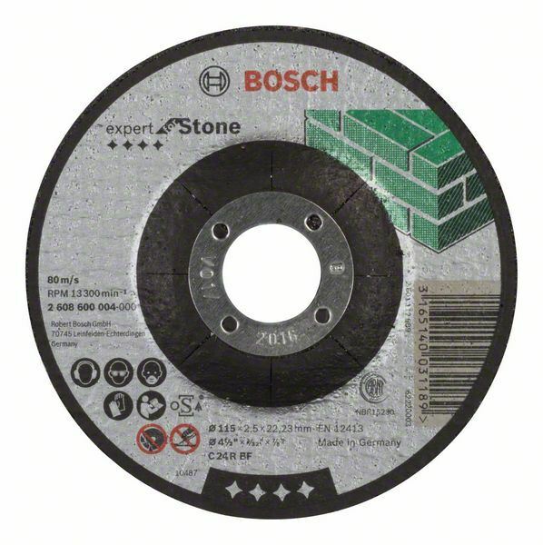 Bosch Expert for Stone C 24 R BF mola da taglio a centro depresso 115 x 2,5 mm