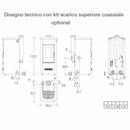 Piazzetta P120 stufa a pellet 8,5 kW