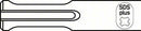 Bosch SDS-plus scalpello per piastrelle 260 x 40 mm