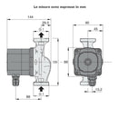 Circolatore elettrico sanitario NCE ES 15-40/130 Calpeda 44 W