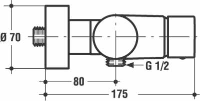 Ideal Standard CERAMIX STYLE A3653AA miscelatore doccia esterno