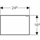 Geberit Sigma placca di copertura per wc bianca