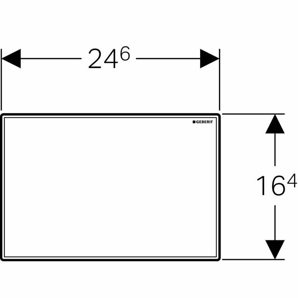 Geberit Sigma placca di copertura per wc bianca