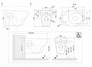Ponte Giulio 130 vaso sanitario sospeso apertura frontale scarico suolo
