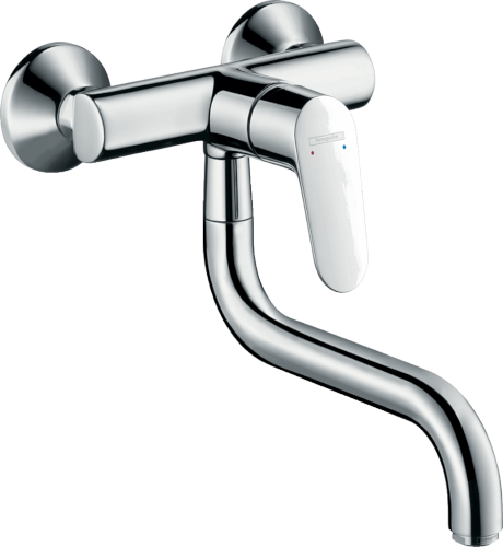 Hansgrohe Focus M41 miscelatore lavello con bocca d'erogazione bassa, 1 jet cromo