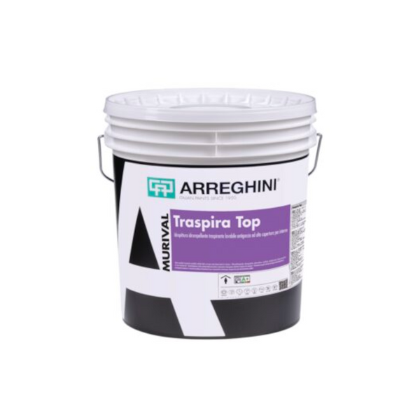 Idropittura lavabile TRASPIRA TOP Cap Arreghini bianco 14 litri