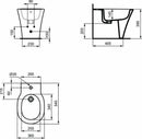 Ideal Standard CONNECT AIR E018001 bidet a terra filo parete