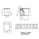 Vaso a terra filoparete La Dolce Vita LDV E263801 Ideal Standard