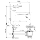 Miscelatore lavabo Ceraline BD227AA Ideal Standard con piletta