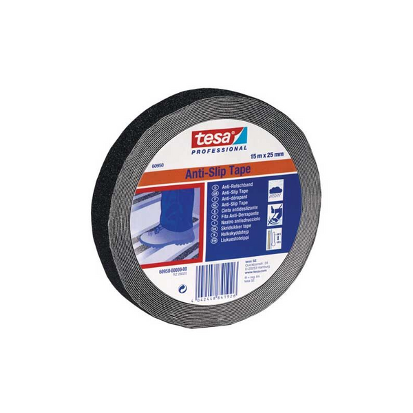 Nastro ANTI-SLIP TAPE 60950 Tesa nero 25 mm x 15 m