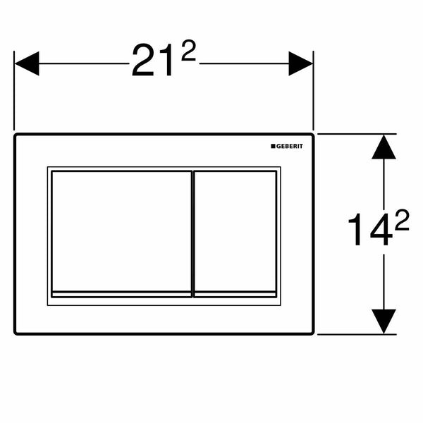 Geberit Omega30 placca di comando bianca