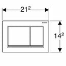 Geberit Omega30 placca di comando bianca