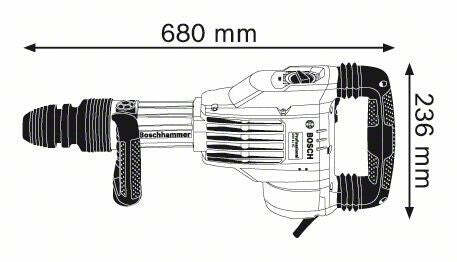 Bosch GSH 11 VC Martello demolitore con attacco SDS-max