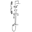 Colonna doccia regolabile SYNCRO PLUS con miscelatore e deviatore