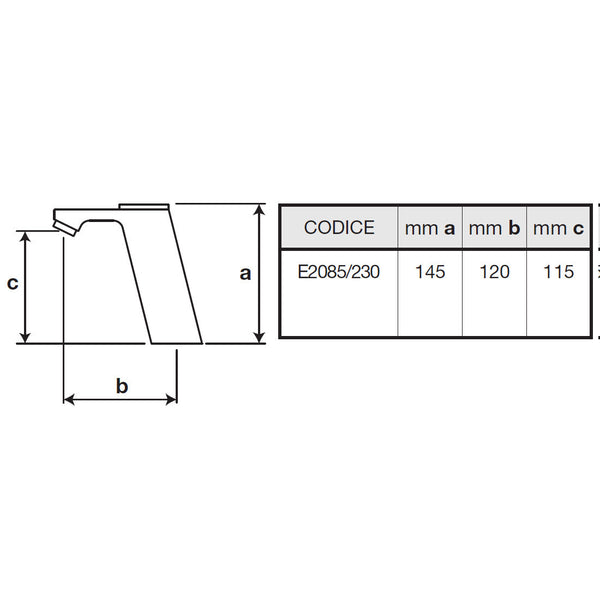 River Puro 2 E2085/230 Rubinetto a fotocellula alimentazione 230 volt