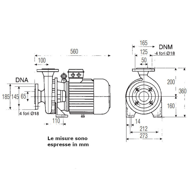 Dab K 50/400 T pompa centrifuga monogirante TRIFASE 7,5 kW