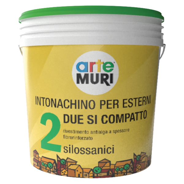 Intonachino antialga per esterni Grigolin DUE SI neutro 1,2 mm 24 kg