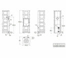 Piazzetta E228 C-H stufa ibrida 8 KW con bocchetta frontale e scarico superiore