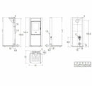 Piazzetta E228 M stufa ibrida 8,2 KW scarico posteriore