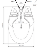 Andreoli Stampi sedile-bidet bianco