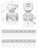 Dab Evoplus B 120/280.50 M, circolatore singolo, interasse 28 cm, prevalenza 12 m
