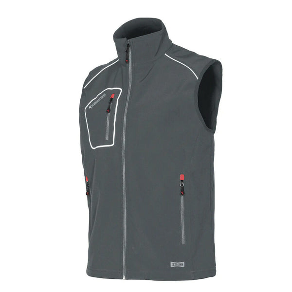 ISSALINE Snappy Softshell gilet taglia XL grigio