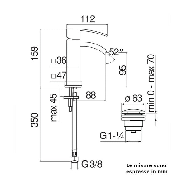 Nobili Ray miscelatore bidet cromato