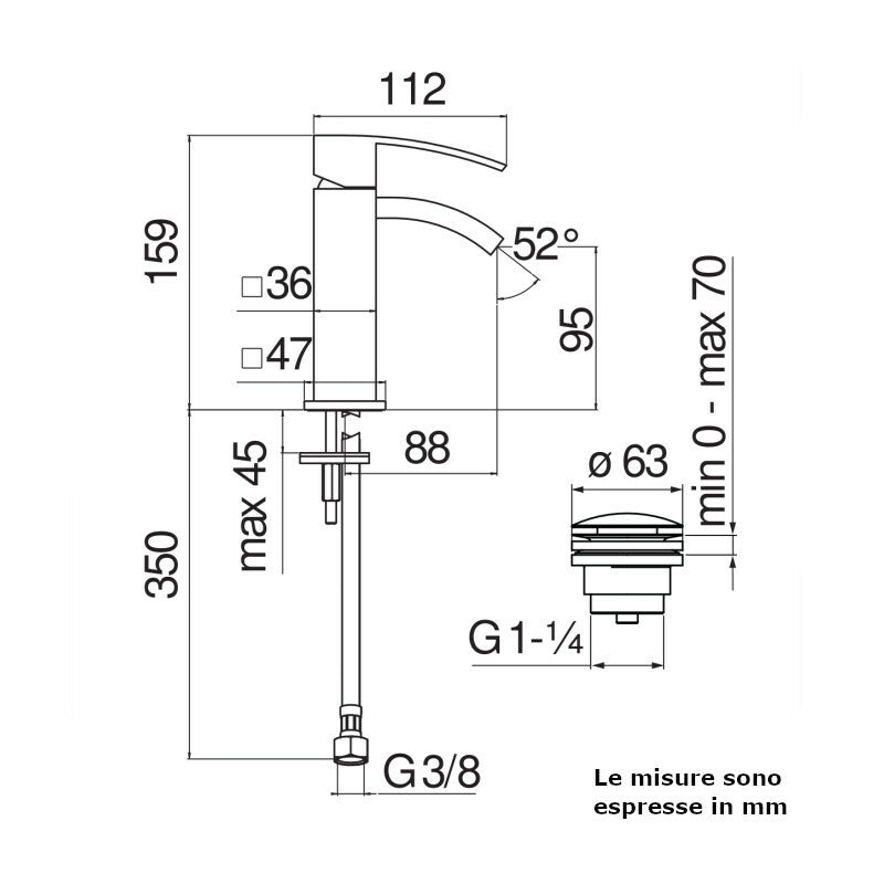 Nobili Ray miscelatore bidet cromato