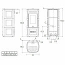 Piazzetta P230 C TOP stufa a pellet 11 kW scarico superiore