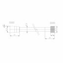 Bossini A00158 Cromolux flessibile retinato conico per doccia 150 cm