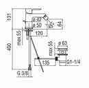 Nobili New Road miscelatore bidet monocomando cromo