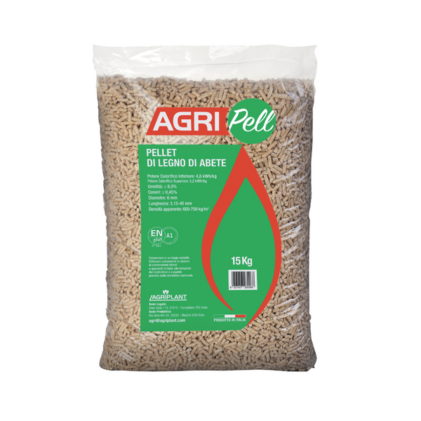 Bancale da 78 pezzi di Pellet di legno di abete ENplusA1 sacco 15 kg