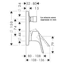 Hansgrohe Focus E miscelatore vasca ad incasso 31945000 con deviatore