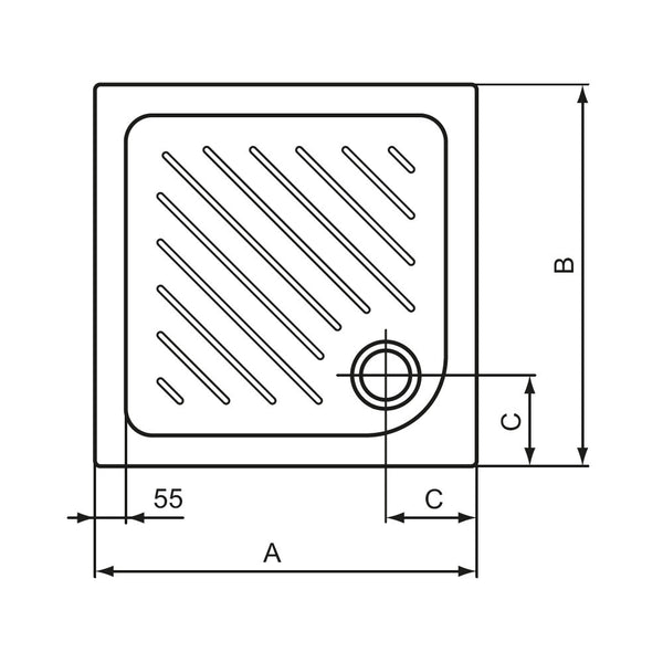 Piatto doccia 70x70 LBST J025101 Ideal Standard